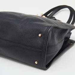 Pre Owned حقيبة يد كوتش سواغر جلد سوداء 