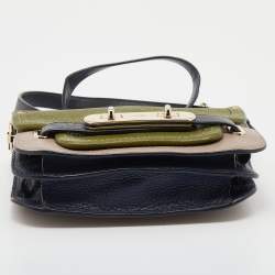 Pre Owned Coach Multicolor Leather Small Swagger Crossbody Flap Bag