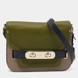 Coach Multicolor Leather Small Swagger Crossbody Flap Bag