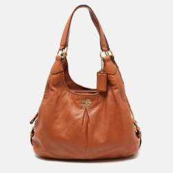 Pre Owned Coach Brown Leather Madison Hobo