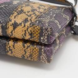 Coach Multicolor Python Embossed Leather Crosby Crossbody Bag