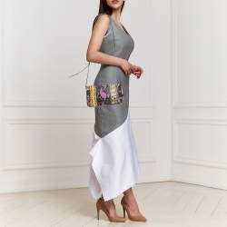 Coach Multicolor Python Embossed Leather Crosby Crossbody Bag
