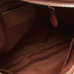 Coach Beige/Brown Signature Coated Canvas and Leather File Messenger Bag