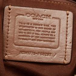 Coach Beige/Brown Signature Coated Canvas and Leather File Messenger Bag