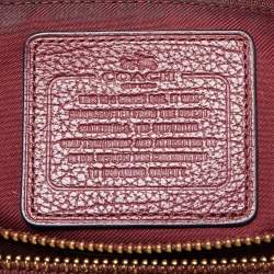 Coach Burgundy Leather Mercer 30 Satchel