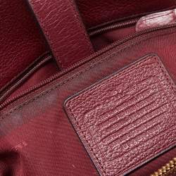 Coach Burgundy Leather Mercer 30 Satchel