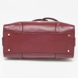 Coach Burgundy Leather Mercer 30 Satchel