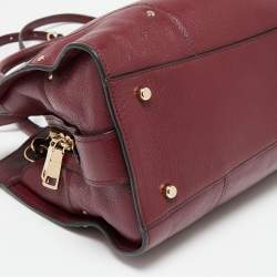 Coach Burgundy Leather Mercer 30 Satchel