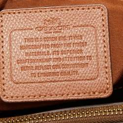 Pre Owned Coach Beige/Tan Coated Canvas and Leather Christie Carryall Shoulder Bag