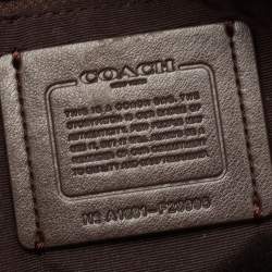 Coach Off White/Black Leather and Nylon Mini Charlie Backpack  