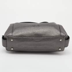 Pre Owned Coach Grey Leather Edie Shoulder Bag
