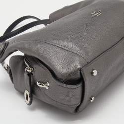 Pre Owned Coach Grey Leather Edie Shoulder Bag