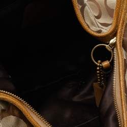 مملوكة مسبقًا Coach Beige/Brown Signature Canvas And Leather Hobo