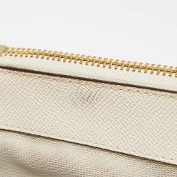 Pre Owned Coach Off White Leather Crosby Tote