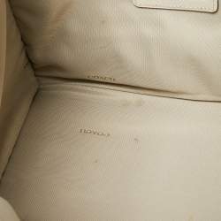 Pre Owned Coach Off White Leather Crosby Tote