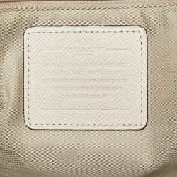 Pre Owned Coach Off White Leather Crosby Tote