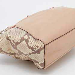 Coach Multicolor Python Embossed and Leather Small Kelsey Satchel