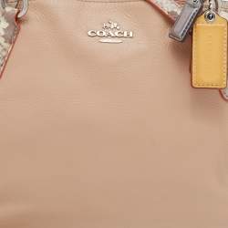 Coach Multicolor Python Embossed and Leather Small Kelsey Satchel