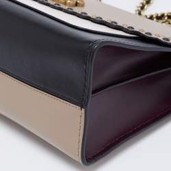 Pre Owned Coach Multicolor Scallop Studded Leather Parker Shoulder Bag