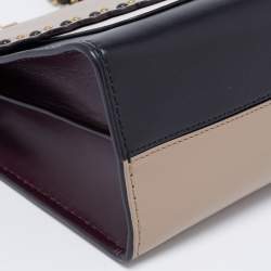 Pre Owned Coach Multicolor Scallop Studded Leather Parker Shoulder Bag