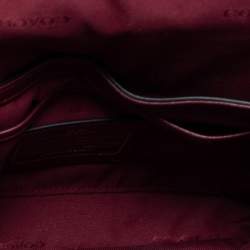 Pre Owned Coach Burgundy Quilted Leather Crosstown Crossbody Bag