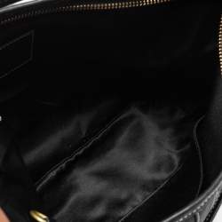 Pre Owned Coach Black Signature Canvas and Leather Ergo Hobo