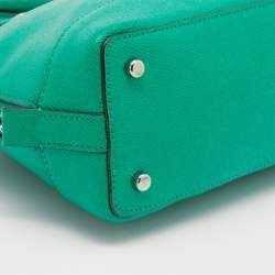 Pre Owned Coach Green Leather Sierra Satchel