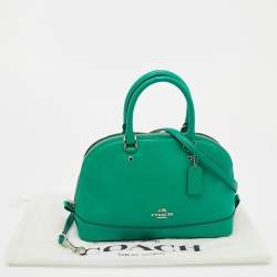 Pre Owned Coach Green Leather Sierra Satchel