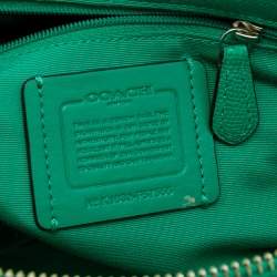 Pre Owned Coach Green Leather Sierra Satchel