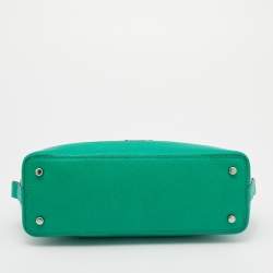 Pre Owned Coach Green Leather Sierra Satchel