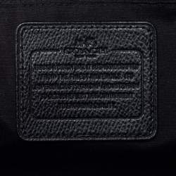 Coach Brown/Black Signature Coated Canvas and Leather Cora Satchel