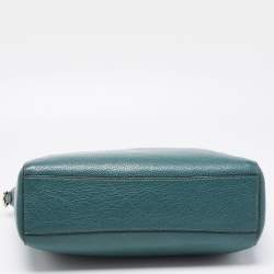 Pre Owned حقيبة ساتشل كوتش كيلسي جلد أخضر صغيرة