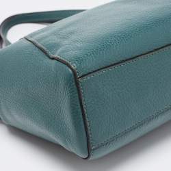 Pre Owned حقيبة ساتشل كوتش كيلسي جلد أخضر صغيرة