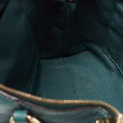 Pre Owned حقيبة ساتشل كوتش كيلسي جلد أخضر صغيرة