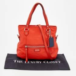 Pre Owned Coach Red Leather Legacy Shoulder Bag