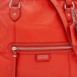 Pre Owned Coach Red Leather Legacy Shoulder Bag