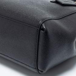 Pre Owned Coach Black Leather Mini Christie Carryall Satchel