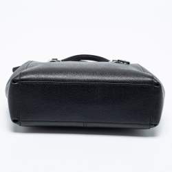 Pre Owned Coach Black Leather Mini Christie Carryall Satchel