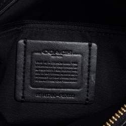 Pre Owned Coach Black Leather Mini Christie Carryall Satchel