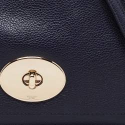 Pre Owned حقيبة كتف كوتش كروستاون جلد أزرق كحلي