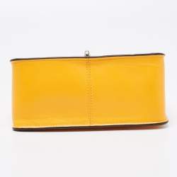 Coach Mustard Leather Bowery Chain Shoulder Bag