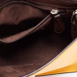 Coach Mustard Leather Bowery Chain Shoulder Bag