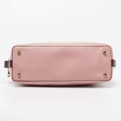 Coach Tri Color Signature Coated Canvas and Leather Mini Sierra Satchel