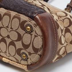 Coach Multicolor Canvas and Leather Patchwork Tote