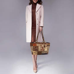 Coach Multicolor Canvas and Leather Patchwork Tote