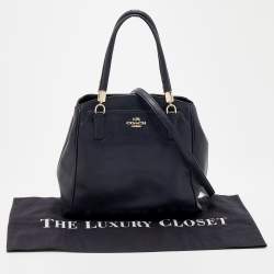 Pre Owned Coach Blue Leather Minetta Satchel