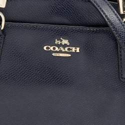 Pre Owned Coach Blue Leather Minetta Satchel