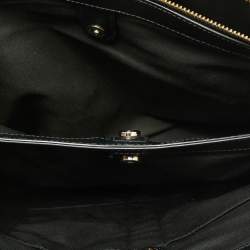 مملوكة مسبقًا حقيبة ساتشل كوتش كاريأول كريستي جلد سوداء كبيرة