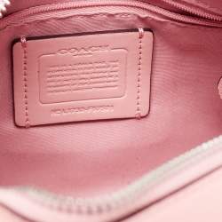 Pre Owned Coach Pink Leather Mini Bennett Satchel