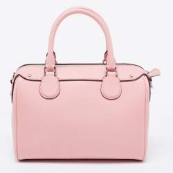 Pre Owned Coach Pink Leather Mini Bennett Satchel
